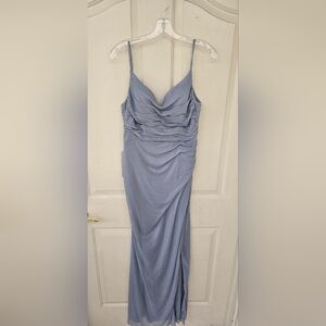 Azazie One Shoulder Light Blue Dress